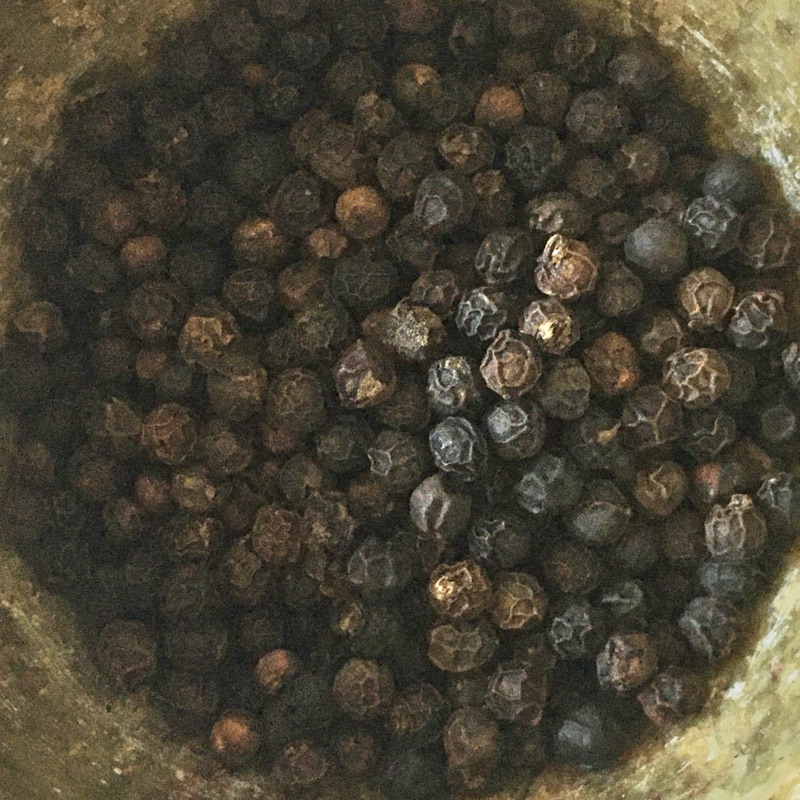 Black peppercorns
