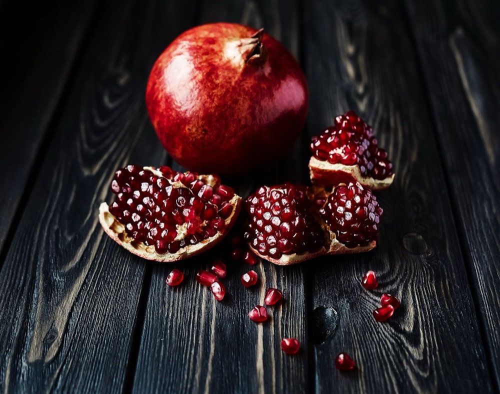 Whole pomegranates